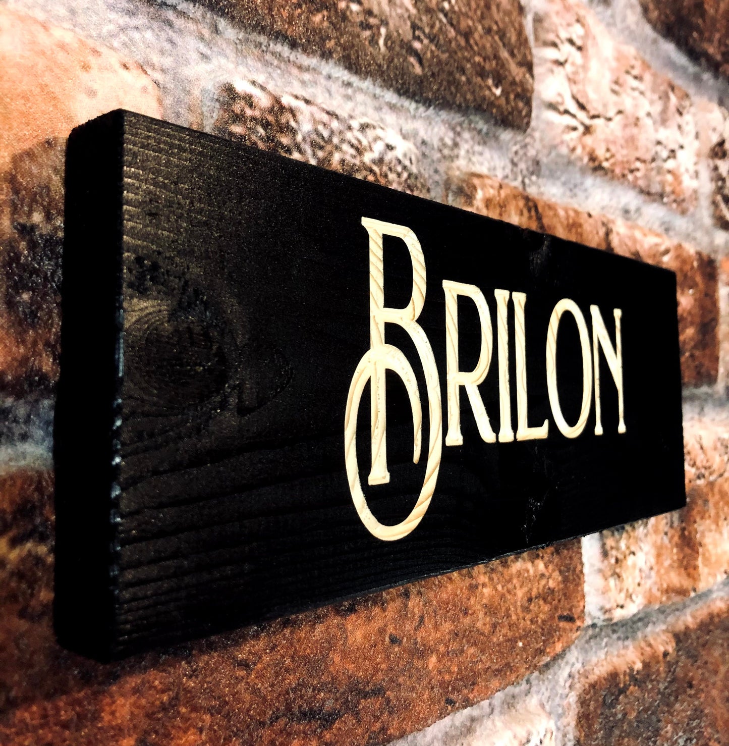 Personalised Horse Stable/Stall Name Sign - Brilon Ebony