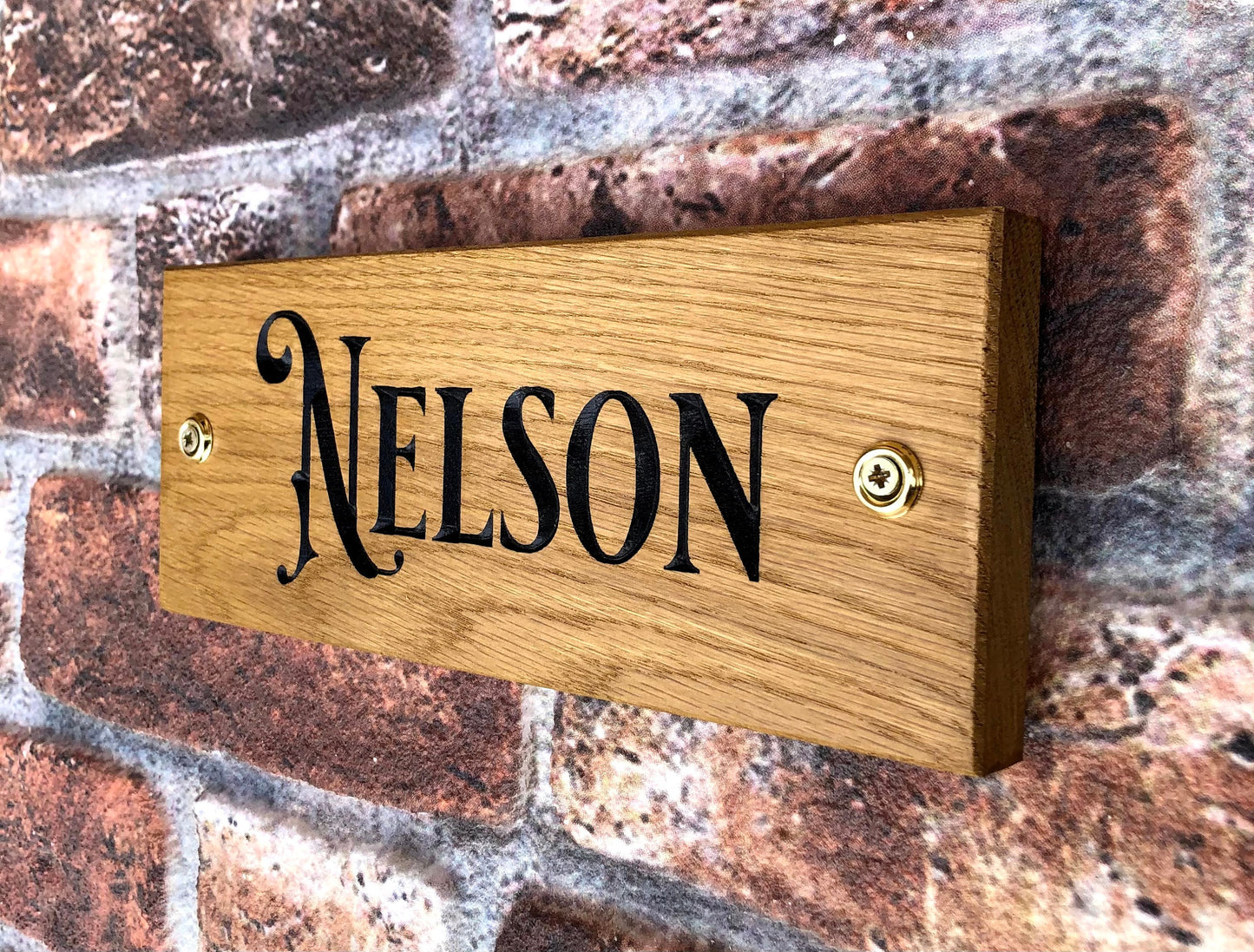 Personalised Horse Stable/Stall Name Sign - Royal Signage - OAK