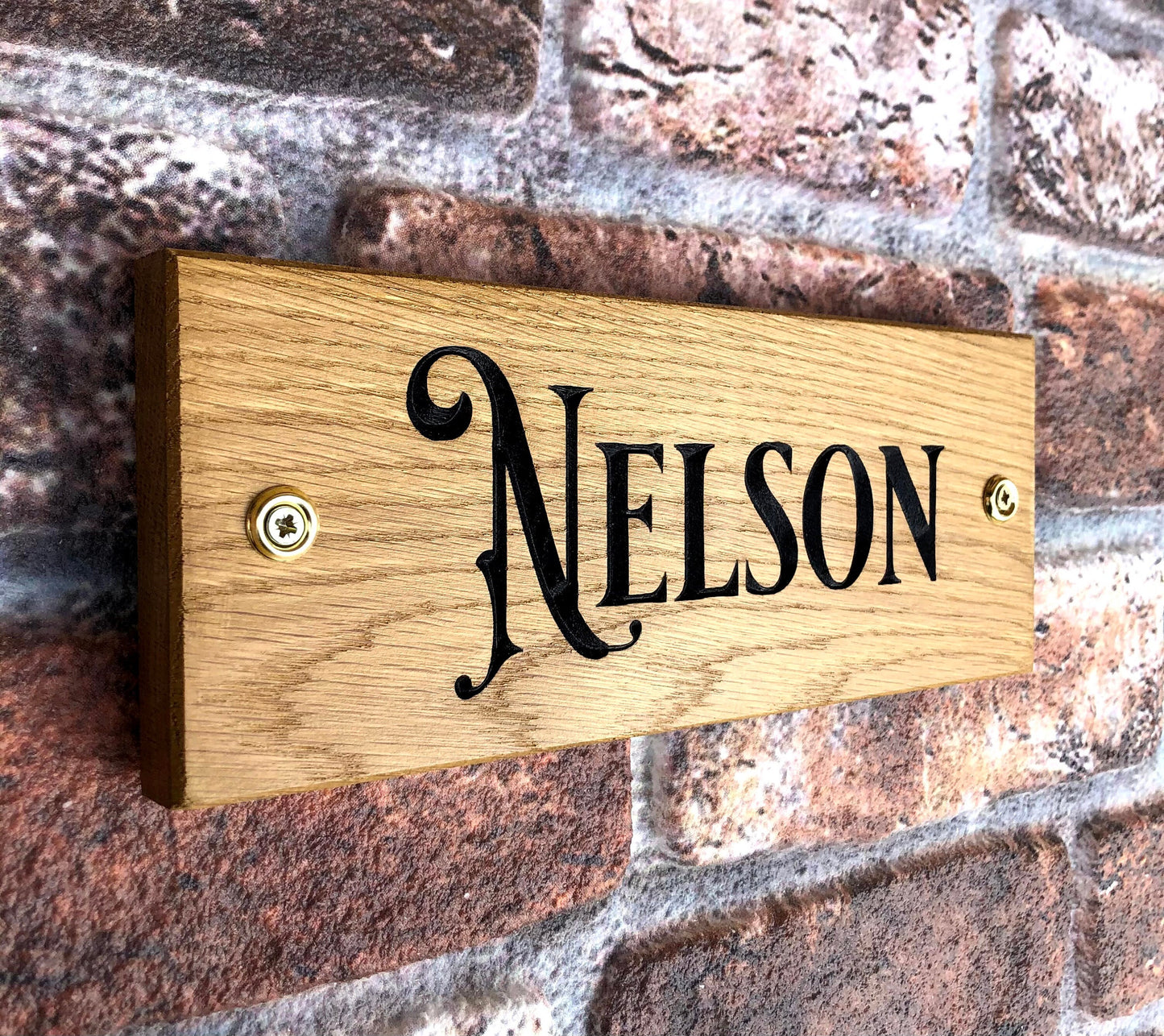 Personalised Horse Stable/Stall Name Sign - Royal Signage - OAK